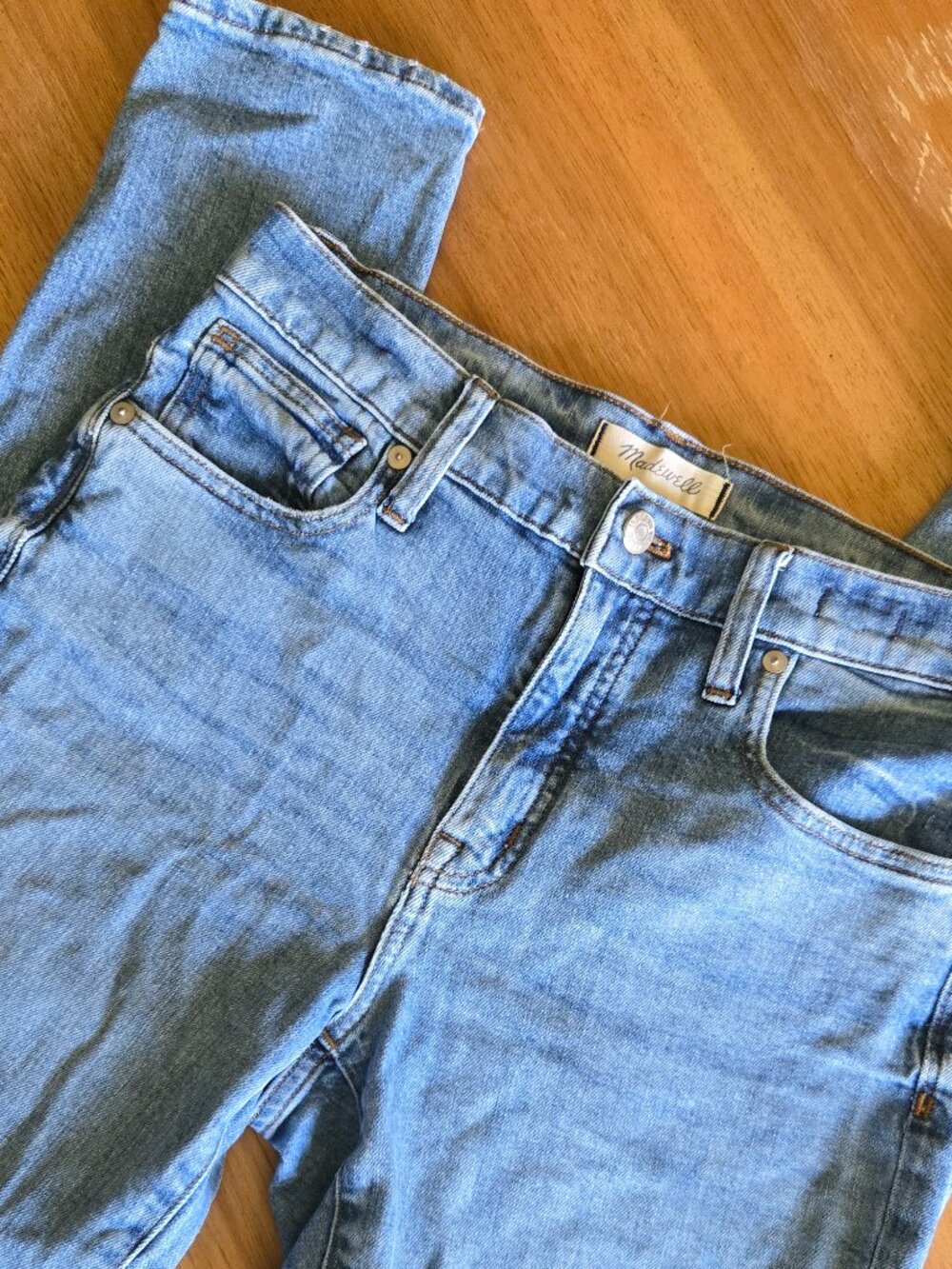 madewell light wash high rise skinny jeans | size 27